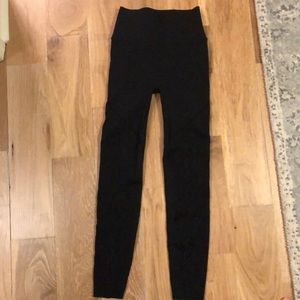 Black fabletics full-length leggings size M